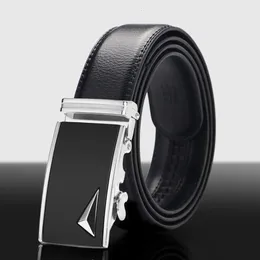 DWTSMen Belt Male Genuine Leather Men Strap Belts For Automatic Buckle Black Men's Cummerbunds cinturon hombre 240106