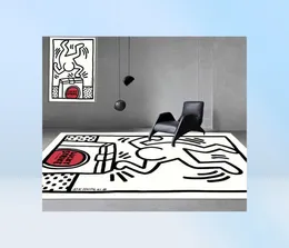 Carpet Keith Haring Messy Puzzle Area Rug Floor Mat Luxury Living Room Bedroom Bedside Bay Window 2210178150213