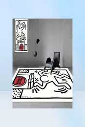 Teppich Keith Haring Messy Puzzle Area Teppich Bodenmatte Luxus Wohnzimmer Schlafzimmer Nachttisch Erkerfenster 2210174285823