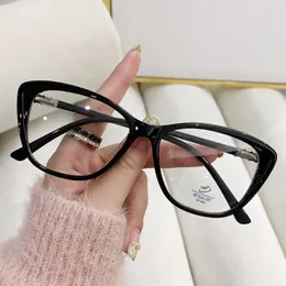 النظارات الشمسية الرؤية العناية بنظارات الضوء المضادة للضوء المصمم TR90 Goggles Cat Eyeglasses