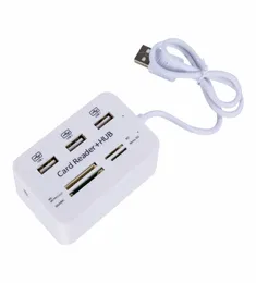 Micro USB Hub Combo 20 3 Ports Card Reader High Speed ​​Multi USB Splitter Hub USB Combo All in One for PC Computer AC9054455