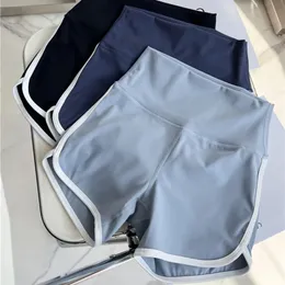 Pantaloni sportivi in nylon da donna Casual estivi Pantaloncini da corsa ad asciugatura rapida Elastico a vita alta Fitness Gym 240106