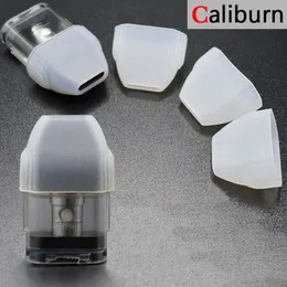 Silikon gummi munstycke täcker uwell caliburn dropp tips röker rör engång mjuk kisel platt test tips keps pod system kit fodral med individuellt paket