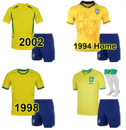 23/24 Brazil Retro Kids Kit Soccer Jerseys L.Paqueta Neymar Vini Jr. P.Coutinho Richarlison Football Shirt G.Jesus T.Silva Bruno G.