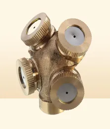 Hole Adjustable Brass Spray Misting Nozzle Garden Sprinkler Irrigation Fitting Watering Equipments1638168