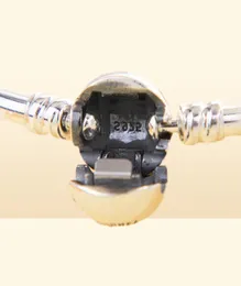 Браслет из стерлингового серебра King of Lion подходит для европейских браслетов, подвесок и бусин6128740