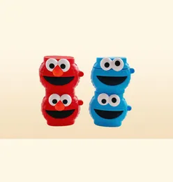 Söt tecknad film 3D Sesame Street -fodral för AirPods 1 2 Pro Box Soft Silicone Wireless Bluetooth Earphone Protection Cover Coque2981130