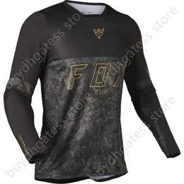 3pfv 2024 T-shirt de mode Costume de vélo de montagne Foxx T-shirts pour hommes Coupe de descente pour hommes Chemises de VTT Offroad DH Moto Motocross Sportwear