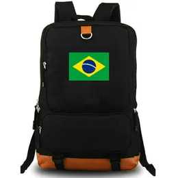 Mochila brasil bandeira do país mochila brasil bolsa escolar bandeira nacional impressão mochila lazer mochila portátil pacote de dia