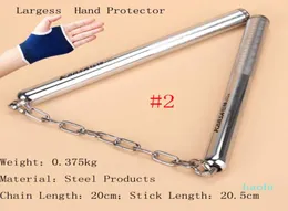 Nunchakus Rope Steel Chain Sponge Nunchakus الفعلي المعرض للفنون القتالية لوازم الأداء الدعائم allsteel اثنين st8048524