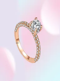 Iparam moda charme brilhante aaa zircon prata cor anel de luxo novo design women039s festa de noivado jóias presentes q07087802602