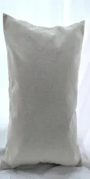 16x16 polegadas natural poli linho fronha em branco para sublimação DIY simples serapilheira capa de almofada bordados em branco diretamente de 4311090