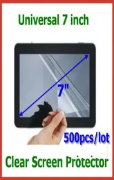 500 stks Universele 7 inch LCD Screen Protector NIET FullScreen Grootte 155x92mm Geen Retail-pakket voor GPS Tablet PC Beschermende Film6523488