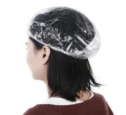 패션 100pcsset 일회용 모자 EL OneOff Elastic Shower Bathing Cap Clear Salon XB12821729