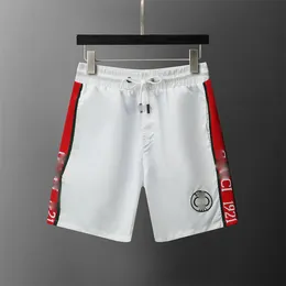 24SS Summer Mens Swim Pruki gorące lato Szybkie suche spodnie fitness Niewłaściwy luksusowy marka Czerwona Czerwona Biała Redreshorts Sport Shorts Gym Fy M-3XL007