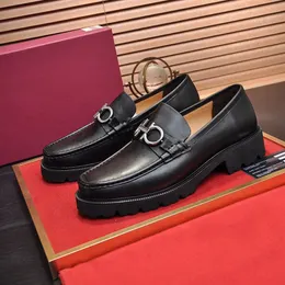 fashion Dress Shoes Men Black Genuine Leather Pointed Toe Mens Business Oxfords gentlemen travel walk casual comfort