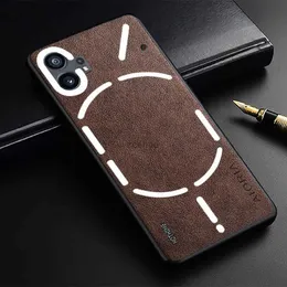 Obudowy telefonu komórkowego luksusowe obudowa telefoniczna nic telefonu 1 Telefon1 jeden szczupłowy PU skórzany Coque Coque Coque Style dla nic telefonu 1L240105