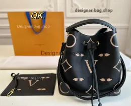 Designer-Tasche Eimertasche Damen Neonoe Umhängetasche Hochwertige Handtasche aus echtem Leder Klassische Designer-Umhängetaschen Damenmode-Handtaschen Clutch-Geldbörse 25 cm