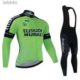 مجموعات جيرسي الدراجات 2023 EUSKADI Autumn Cycling Jersey مجموعة الرجال للدراجة ملابس طويلة الأكمام BICICLETA للدراجة موحدة MTB MAILOT ROPA CICLISMOL240108