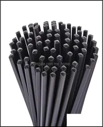 Chinese Chopsticks Black Melamine Chopstick مطعم عشاء 235 سم فرك التسليم 2021 المطبخ المطبخ Bar Home Gar7655153