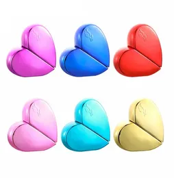 25ml Heart Shaped Glass Portable Perfume Bottles Refillable Empty Perfume glass Packaging bottle Outdoor Travel Metal Perfume spray bottle