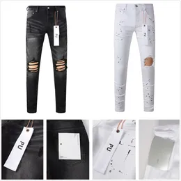 Lila Jeans, Designer-Herrenjeans, hochwertige Mode-Herrenjeans, cooler Stil, Designer-Hose, zerrissene Biker-Jeans, schwarz, blaue Jeans, schmale Passform, Motorrad-Designer-Jeans