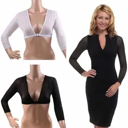 Amazing Arm Sleeve Shapewear Sexy Crop Tops Slimming Control Plus Size Seamless Arm Shapewear Shaper Fashion Women Shapers 240106