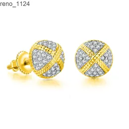 Pendientes grandes de moissanita con incrustaciones de circonio para mujer, joyería fina incolora de cobre, elegante, sublimación, oro blanco de 18K