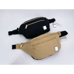Kaha Wip Akcesoria Classic Label Zipper Pocket Waist Bag Beige