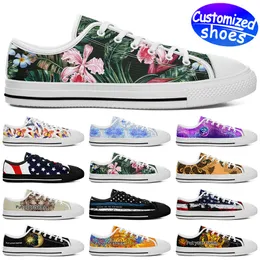 Customized shoes skateboard shoes LOW-CUT 7219 star lovers diy shoes Retro casual shoes men women shoes outdoor sneaker black blue red white big size eur 29-49