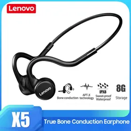 EARFONI LENOVO X3/X4/X5 Wireless BT 5.0 CUSHE TRUE AE ERFONE DI CONDUZIONE DELL'OSO CON IPX8 Afferido di riduzione del rumore ENC IPX8 ENC ENC