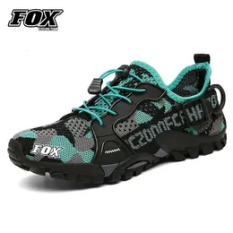 فريق Fox Cycling Team Downhill MTB Footwear Road Sottorcycle Shoils Men Mountain Bike Clothing Bicycle Sneaker Zapatillas Ciclismo Ruta 240108