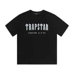 Designer de moda roupas tshirt tees trapstar limitado gradiente carta manga curta rua solta algodão em torno do pescoço topo luxo str