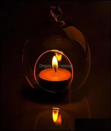 60mm romantik asılı tealight tutucu cam küreler teraryum düğün mum şamdan vazo ev el bar dekorasyon damla teslimat 5916730