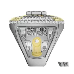 حلقات ثلاث حلقات حجرية 20212022 Astros World Houston Championship Ring No.27 Altuve No.3 Fans Gof Hife 11 Drop Delivery Jewel