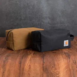 Kahart Wash Bag Canvas 개인화 된 남성 및 여성 작업 스타일 핸드 헬드 가방 패션 여행 저장소 Bag02