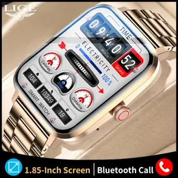 Horloges LUIK NFC Bluetooth Oproep Smart Horloge Mannen 2022 Full Touch Voice Assistant Sport Armband Waterdicht Heren Smartwatch Voor IOS Android