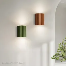 Lampada da parete Moderna in resina Led Nordic per Aisel Corridoio Corridoio Camera da letto Sconce Decorazione della luce Illuminazione per interni Camera