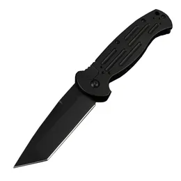 Nuovo arrivo BM9052 Coltello pieghevole automatico AFO II 154CM Rivestimento in titanio nero / bianco Tanto Blade 6061-T6 Coltelli tascabili EDC con borsa in nylon