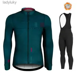 يدور جيرسي لركوب الدراجات في فصل الشتاء جيرسي مجموعة 2022 Team Spain Fleece Cycling Cycling Mtb Cycling Bib Shorts Ropa ciclismo triathlon suitl240108