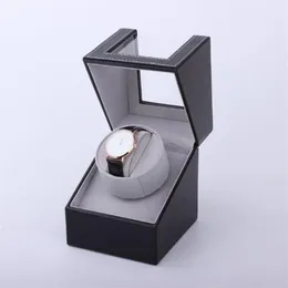 시계 와인더 고급 모터 셰이커 와인 더 홀더 디스플레이 자동 기계 와인딩 박스 보석 시계 블랙 249J