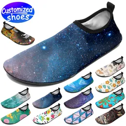 Buty spersonalizowane Aqua Buty miłośnicy Aquatic Sport Sport Skicing Cartoon Buty DIY Buty moda swobodne buty mężczyzn butów butów na zewnątrz trampka surfing prędkość duży rozmiar 35-47 EUR