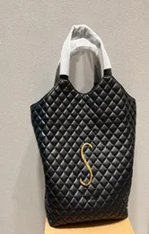 Evening Bags Fashion Trend Tote Women Totes Handbag Woman Designer Icare maxi Shopping Bag Black White Leather Travel Big Shoulder3916047