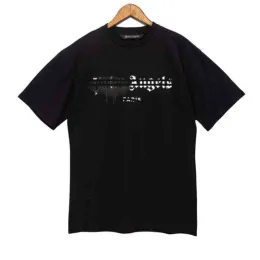 Mens T shirts t Shirt Palmss angels Designer Limited Inkjet Graffiti Letter Printing Mens Womens Sailboat Short-sleeved Casual shirt