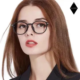 Sunglasses Frames Myopia Eyeglasses Acetate Universal Circular Alloy Glasses Frame Male Female Optical Prescription Eyewear