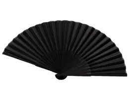 Ventilador de mão vintage preto estilo chinês, leques dobráveis para dança, festa de casamento, leques dobráveis para festa de dança chinesa 8663691