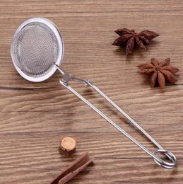 TEA INFUSER 304 Rostfritt stål Sphere Mesh Sile Coffee Herb Spice Filter Diffuser Handle Ball6392447
