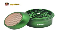 Honeypuff Large 63mm Metal Grinder Herb Mushroom Style Aircraft Aluminium Tobacco Grinder rökning Tillbehör1515903