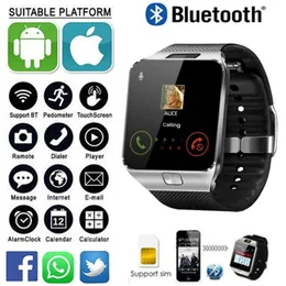 الساعات DZ09 Sports Smart Watch Men Women Sports Smartwatch دعم بطاقة TF Card RAM ملائمة لسامسونج هواوي Xiaomi Android شحن مجاني