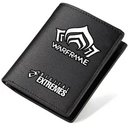 Warframe Wallet Tenno Photo Photo Photo Bag Bag Game Leather Billfold Print Notecase
